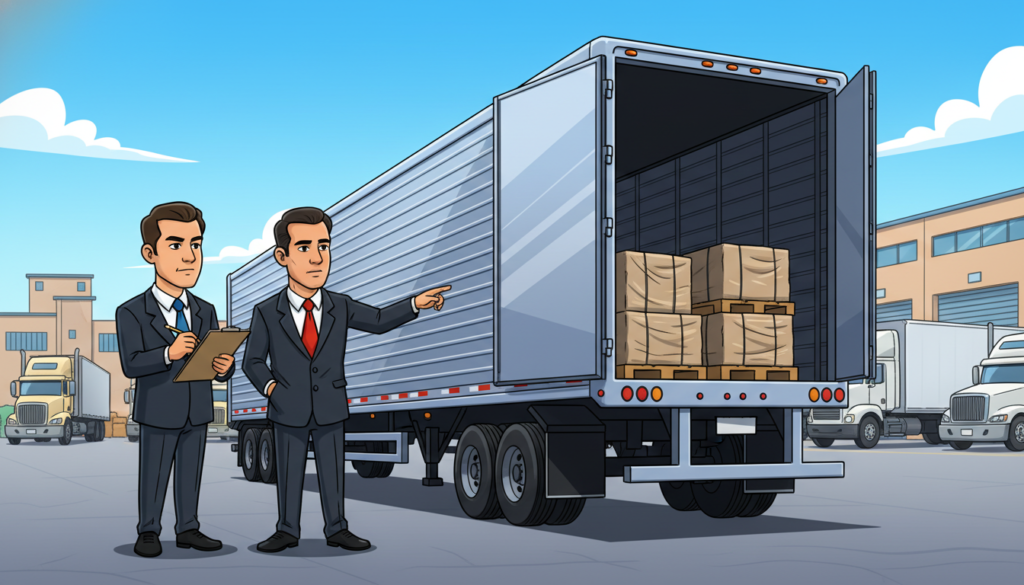 Inspección de caja tráiler Inspección de caja tráiler